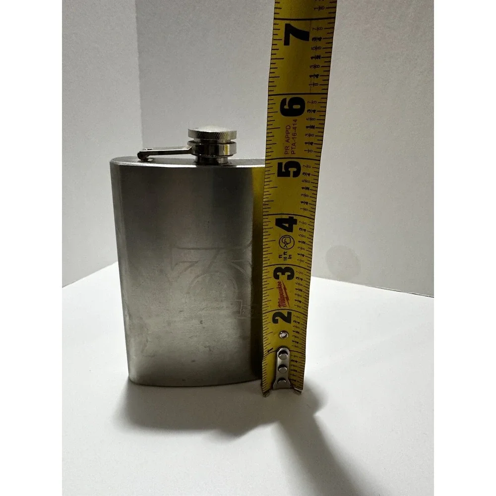 Mac Tools 75th‎ Anniversary Metal Flask 1938-2013, 7 oz, Stainless Steel